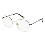 Monture de Lunettes Femme Carolina Herrera VHE183530309 Bleu Doré