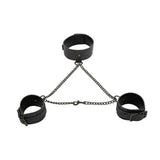 Ensemble Collier et laisse en cuir Sex & Mischief