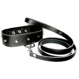 Ensemble Collier et laisse en cuir Sportsheets SS432-02