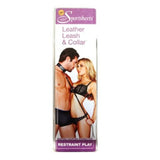 Ensemble Collier et laisse en cuir Sportsheets SS432-02