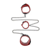 Menottes roses avec attaches Sportsheets Saffron Chained