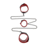 Menottes roses avec attaches Sportsheets Saffron Chained