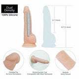 Gode réaliste Addiction Dual Density 8 Inch Silicone