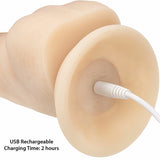 Masturbateur Addiction Rotating & Vibrating Dong 8 Inch Vanilla
