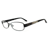 Monture de Lunettes Femme Guess GU2392-BLKGLD-53 Noir Doré (ø 53 mm)
