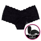 Vibratore con Telecomando per Slip Secrets Vibrating Boyshort Nero