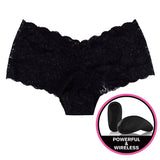 Vibratore con Telecomando per Slip Secrets Vibrating Boyshort Nero