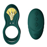 Anneaux pour pénis et à billes vibrantes Zalo  Bayek Vert turquoise
