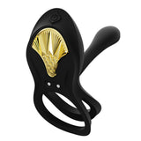 Anneaux pour pénis et à billes vibrantes Zalo Bayek Obsidian Noir