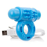 Anneau de Pénis vibrant The Screaming O Charged Owow Bleu