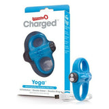 Anneau de Pénis vibrant The Screaming O Charged Yoga Bleu