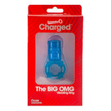 Anneau de Pénis vibrant The Screaming O Charged The Big OMG Bleu