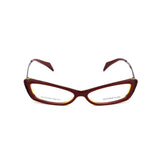 Brillenfassung Alexander McQueen AMQ-4163-W0B Gelb Burgunderrot