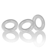 Tri Bague pénis Oxballs Willy Rings Pack Clear (3 uds)
