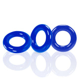 Tri Bague pénis Oxballs Willy Bleu (3 pcs)
