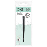 Pince à épiler QVS Acier inoxydable Noir