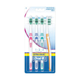 Brosse à Dents Oral-B Shiny Clean Moyen 4 Unités