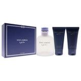 Set de Parfum Homme Dolce & Gabbana 3 Pièces Light Blue Pour Homme