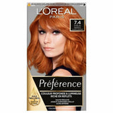 Teinture permanente L'Oréal Paris Preference Nº 7.4 Cuivré Clair