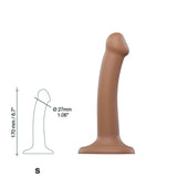 Gode Dual Density Strap-on-me Caramel Silicone