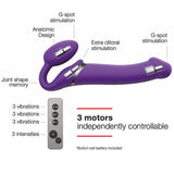 Ultra Harnais 2 & Gode Vibrating Strap-on-me Purple