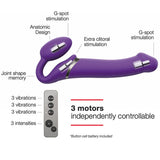 Ultra Harnais 2 & Gode Vibrating Strap-on-me Purple