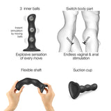Gode Geisha Ball Strap-on-me M Noir