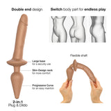 Dildo Strap-on-me Plug-in Realistic S Karamell