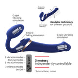 Dildo Multi Orgasm Strap-on-me 6017395 Blau