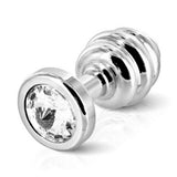 Plug Anal Nervuré Plaqué Argent 30 mm Diogol 71700