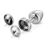 Plug Anal Magnet Clair & Noir 25 mm Diogol 72332