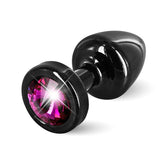 Plug Anal Anni Rond Noir & Rose 25 mm Diogol 72578