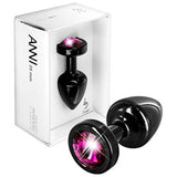 Plug Anal Anni Rond Noir & Rose 25 mm Diogol 72578