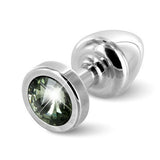 Plug Anal Anni Rond Argent & Noir 25 mm Diogol 72684