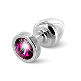 Plug Anal Anni Rond Argent & Rose 25 mm Diogol 72691