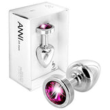 Plug Anal Anni Rond Argent & Rose 25 mm Diogol 72691