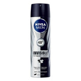 Spray déodorant Men Black & White Invisible Nivea Men Black White Invisible (200 ml) 200 ml