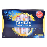 Pack de Tampons Pearl Regular Tampax Tampax Pearl Compak (36 uds) (36 Unités)