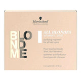 Traitement capillaire fortifiant Blondme Keratin Restore All Blondes Shot Detox Schwarzkopf (25 g)