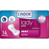 Compresses pour Incontinence Lindor Lady Pad 14 Unités