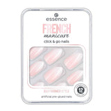 Faux ongles Essence Click & Go Nails 02-babyboomer style French manicure 12 Unités