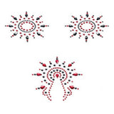 Ensembre Gloria  Noir & Rouge Mystim (3 pcs)