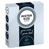Préservatifs Mister Size Extrafins (47 mm)