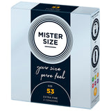Préservatifs Mister Size Extrafins (53 mm)