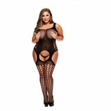 Body senza Cuciture Suspender Taglia Grande Baci Lingerie 00421