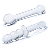Gode Curved G-Spot Glas Pleasure 2 Pièces