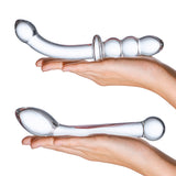 Gode Curved G-Spot Glas Pleasure 2 Pièces