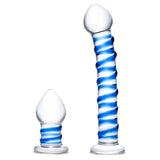Doppia Testa Glas Swirly & Butt 2 Pezzi