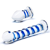 Doppia Testa Glas Swirly & Butt 2 Pezzi