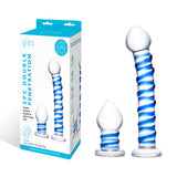 Doppia Testa Glas Swirly & Butt 2 Pezzi